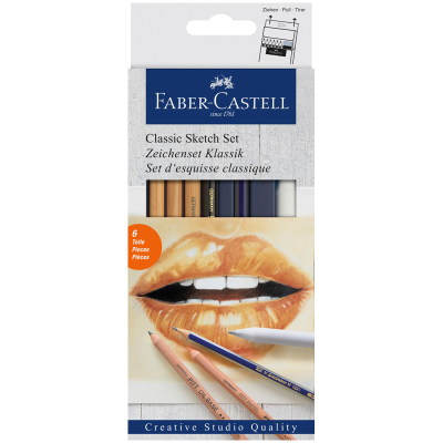 Набор художественных изделий Faber-Castell "Classic Sketch", 6 предметов, картон. упаковка