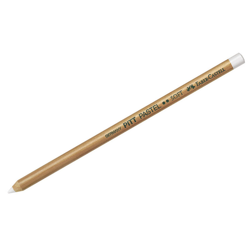 Пастельный карандаш Faber-Castell "Pitt Pastel", цвет 101 белый, мягкий