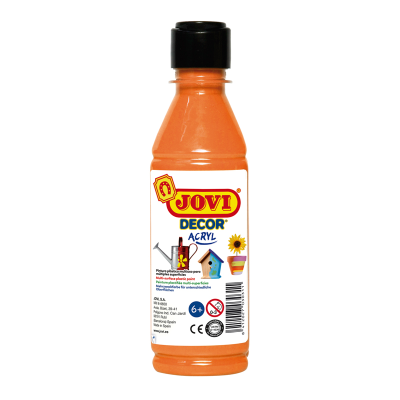 Краска акриловая JOVI, 250мл, пластиковая бутылка, оранжевый