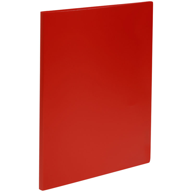 Папка с 10 вкладышами СТАММ А4, 9мм, 500мкм, пластик, красная