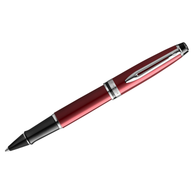 Ручка-роллер Waterman "Expert Dark Red Lacquer CT", черная, 0,8мм, подарочная упаковка