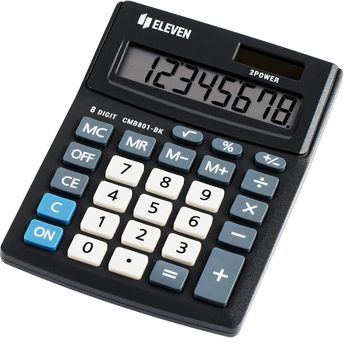 Калькулятор настольный Eleven Business Line CMB801-BK, 8 разрядов, двойное питание, 102*137*31мм, черный