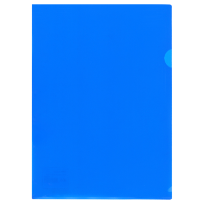 Папка-уголок СТАММ, А4, 150мкм, непрозрачная, синяя