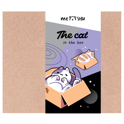 Набор канцелярских принадлежностей подарочный MESHU "Cat in box", 35 предметов