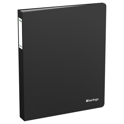 Папка с 80 вкладышами Berlingo "Soft Touch", 35мм, 800мкм, черная, с внутр. карманом