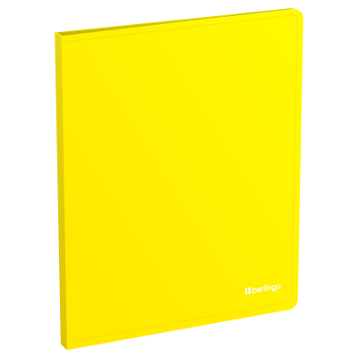 Папка с зажимом Berlingo "Soft Touch", 17мм, 700мкм, желтая, с внутр. карманом