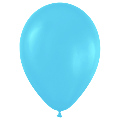 Воздушные шары,  50шт., М12/30см, MESHU, пастель, голубой