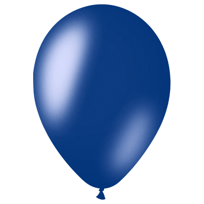 Воздушные шары,  50шт., М12/30см, MESHU, металлик, синий