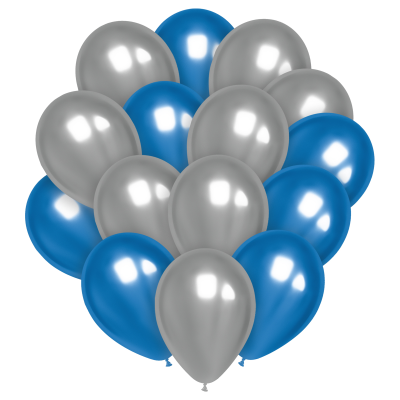 Воздушные шары,  25шт., М12/30см, MESHU "Blue"