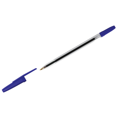 Ручка шариковая СТАММ Optima Classic, синяя, 0,7 мм, пакет с европодвесом