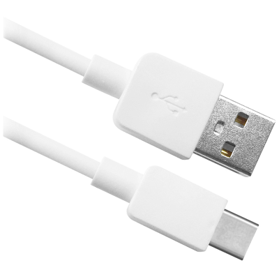 Кабель Defender USB08-01C USB(AM) - C Type, 2.1A output, 1m, белый