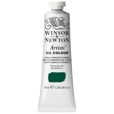 Краска масляная профессиональная Winsor&Newton "Artists Oil", 37мл, кобальт зеленый хром