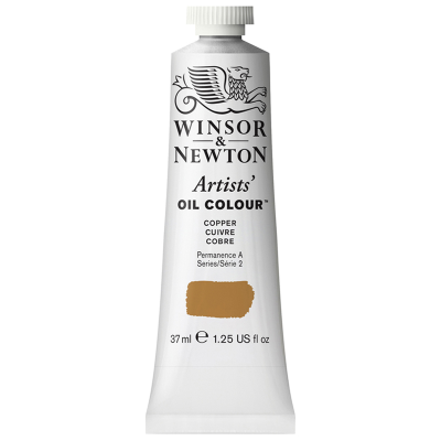 Краска масляная профессиональная Winsor&Newton "Artists Oil", 37мл, медный