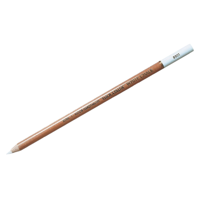 Мел художественный Koh-I-Noor "Gioconda 8801", карандаш, белый, заточен.