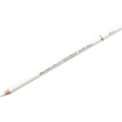 Угольный карандаш Koh-I-Noor "Gioconda Extra 8812" H, белый, заточен