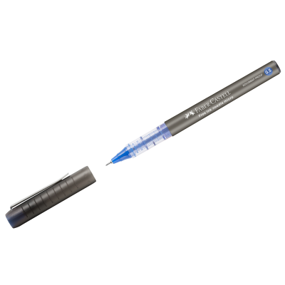 Ручка-роллер Faber-Castell "Free Ink Needle" синяя, 0,5мм, одноразовая