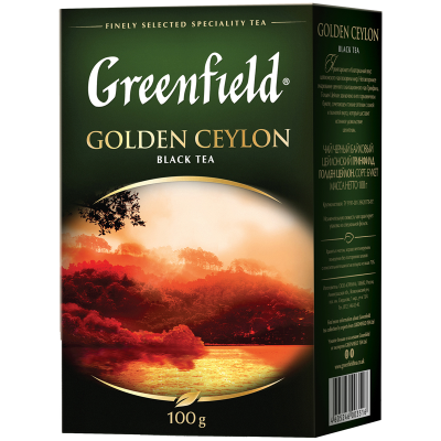 Чай Greenfield "Golden Ceylon", черный листовой, 100г