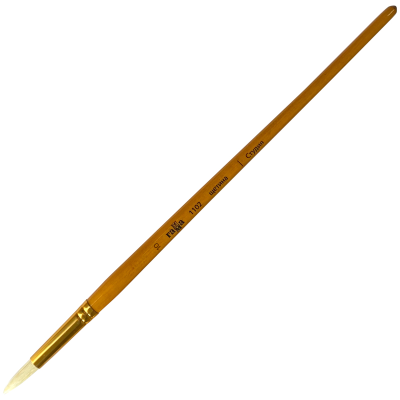 Кисть художественная щетина Гамма "Студия", круглая №10, длинная ручка