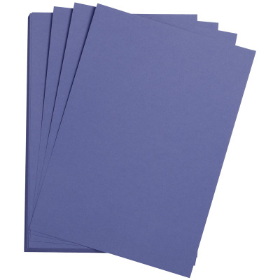 Цветная бумага 500*650мм, Clairefontaine "Etival color", 24л., 160г/м2, ультрамарин, легкое зерно, 30%хлопка, 70%целлюлоза