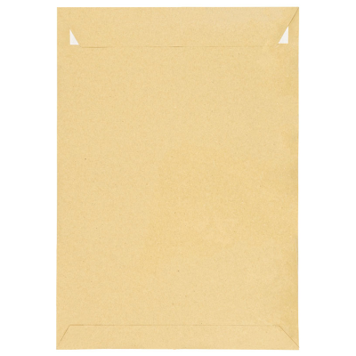 Пакет почтовый С4, Курт и К, 229*324мм, коричневый крафт, отр. лента, 90г/м2