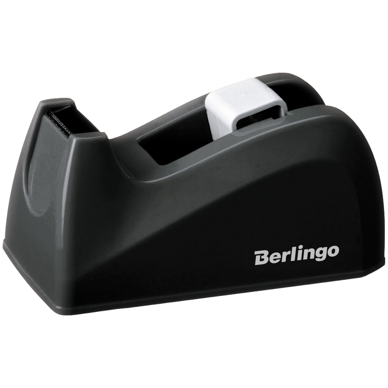 Диспенсер настольный Berlingo для канцелярской клейкой ленты, черный