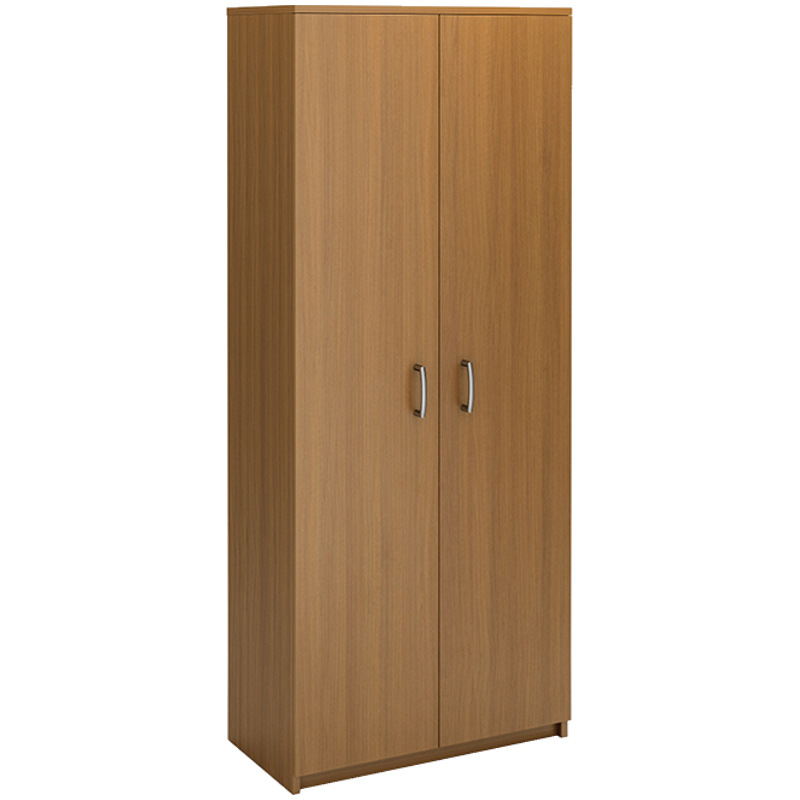 Шкаф для одежды двухдверный с выдвижной штангой МФ Виско Стиль/Орех, 820*430*2030