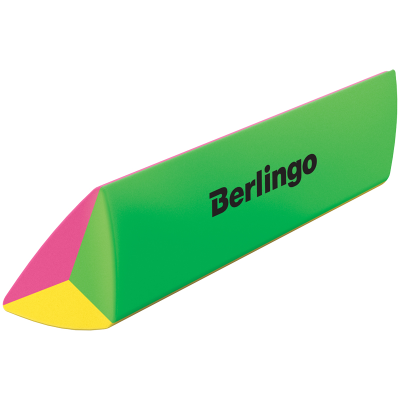 Ластик Berlingo "Supertwist", треугольный, скошенный, термопластичная резина, 80*15*15мм