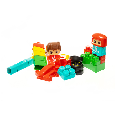 Конструктор пластиковый Десятое королевство "Baby Blocks. Пит-стоп", 30 деталей, картонная коробка