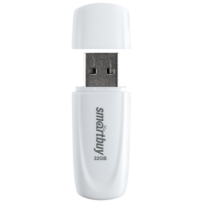 Память Smart Buy "Scout"  32GB, USB 2.0 Flash Drive, белый