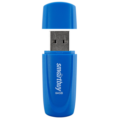 Память Smart Buy "Scout"  64GB, USB 2.0 Flash Drive, синий