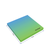 Самоклеящийся блок Berlingo "Ultra Sticky. Radiance", 75*75мм, 50л., голубой/зеленый градиент