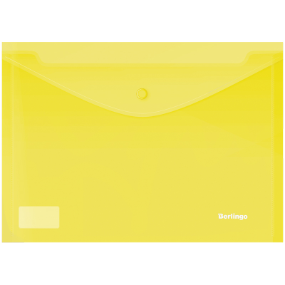 Папка-конверт на кнопке Berlingo, А4, 180мкм, ассорти