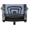 Кресло оператора Helmi HL-M95 R (695) "Airy", спинка сетка синяя/сиденье ткань TW черная, пиастра