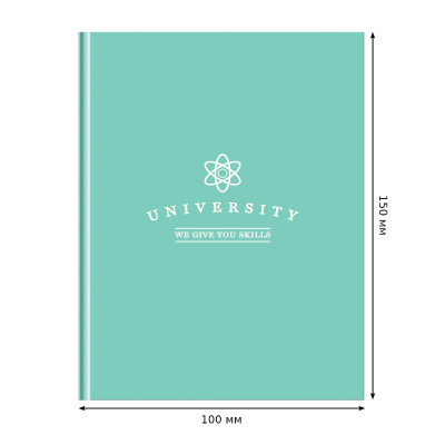 Записная книжка А5 64л. BG "University", soft-touch ламинация, блок-еженедельник