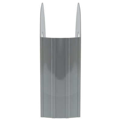 Лоток для бумаг вертикальный СТАММ "Фаворит", серый, ширина 90мм