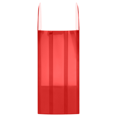 Лоток для бумаг вертикальный СТАММ "Фаворит", тонированный красный, ширина 90мм