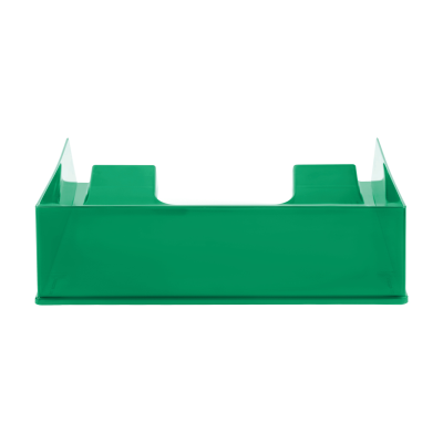 Лоток для бумаг горизонтальный СТАММ "Фаворит", тонированный зеленый