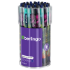 Ручка шариковая автоматическая Berlingo "Futureal" синяя, 0,7мм, грип, рисунок на корпусе, soft-touch, ассорти