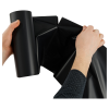 Мешки для мусора  240л OfficeClean ПВД, 90*130см, 55мкм, 10шт., особо прочные, черные, в рулоне