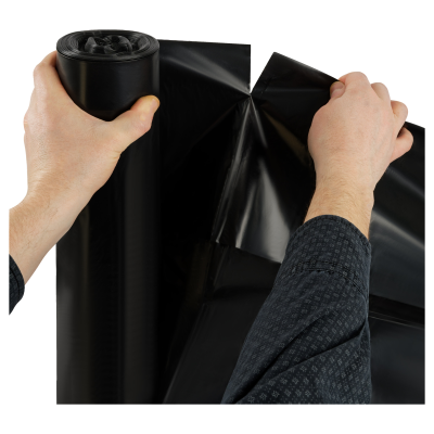 Мешки для мусора  480л OfficeClean ПВД, 130*170см, 70мкм, 10шт., прочные, черные, в рулоне