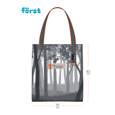 Сумка-шоппер Först "Forest" 40*35см, 1 отделение