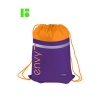 Мешок для обуви 1 отделение Berlingo "Envy", 360*470мм, светоотражающая лента, карман на молнии, оранжевый
