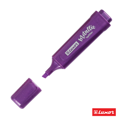 Текстовыделитель Luxor "Textliter Metallic" фиолетовый, 1-5мм.