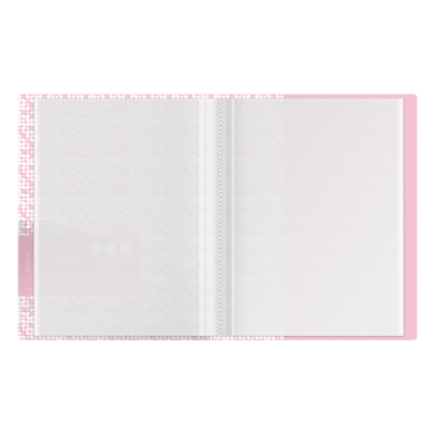 Папка с 20 вкладышами Berlingo "Starlight S" А4, 17мм, 600мкм, розовая, с внутр. карманом, с рисунком
