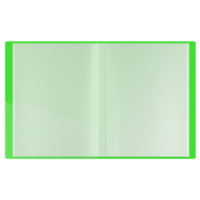 Папка с 20 вкладышами Berlingo "Neon" А4, 17мм, 1000мкм, зеленый неон, с внутр. карманом