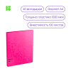 Папка с 40 вкладышами Berlingo "Neon", 24мм, 1000мкм, розовый неон, с внутр. карманом