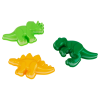 Набор для песка ТРИ СОВЫ "Динозавры", 5 предметов (совок, грабли, 3 формочки)