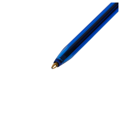 Ручка шариковая СТАММ "111" 4шт., синие, 1,0мм, тонированный корпус, пакет с европодвесом