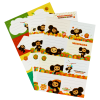 Набор бумажных наклеек для маркировки школьных принадлежностей Мульти-Пульти "Чебурашка", 24 наклейки