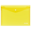 Папка-конверт на кнопке Berlingo "No Secret", А4, 200мкм, желтая